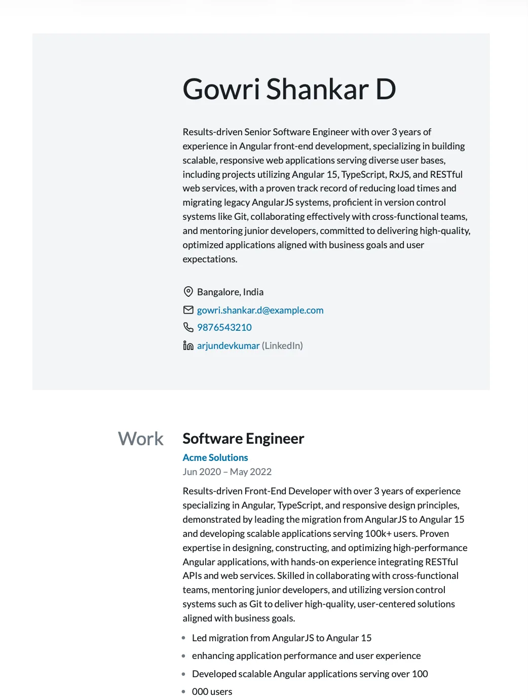 Evened resume template — Simple & Effective